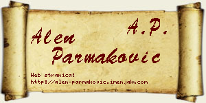 Alen Parmaković vizit kartica